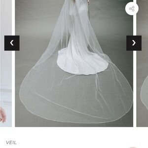 Untamed Petals by Amanda Judge Elegant White Veil